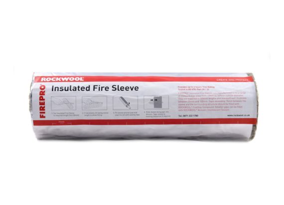 Rockwool insulated fire sleeves