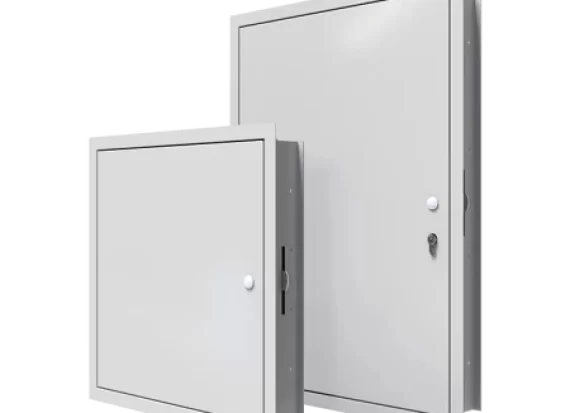 Metal faced door within a 90mm deep picture frame