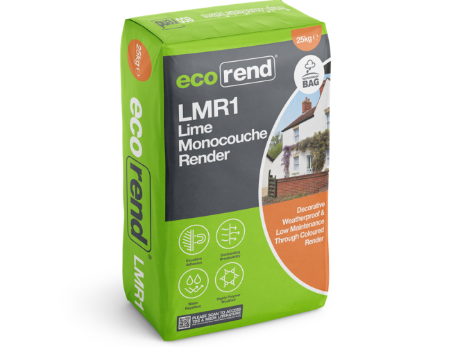 ecorend LMR1 Lime Monocouche One Coat Render